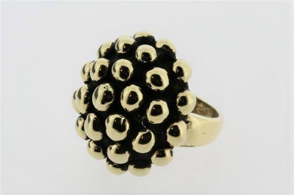 Stylish Beaded Bubble Ring in Brass - Perfect for Boho Fashion, Parties & Everyday Wear