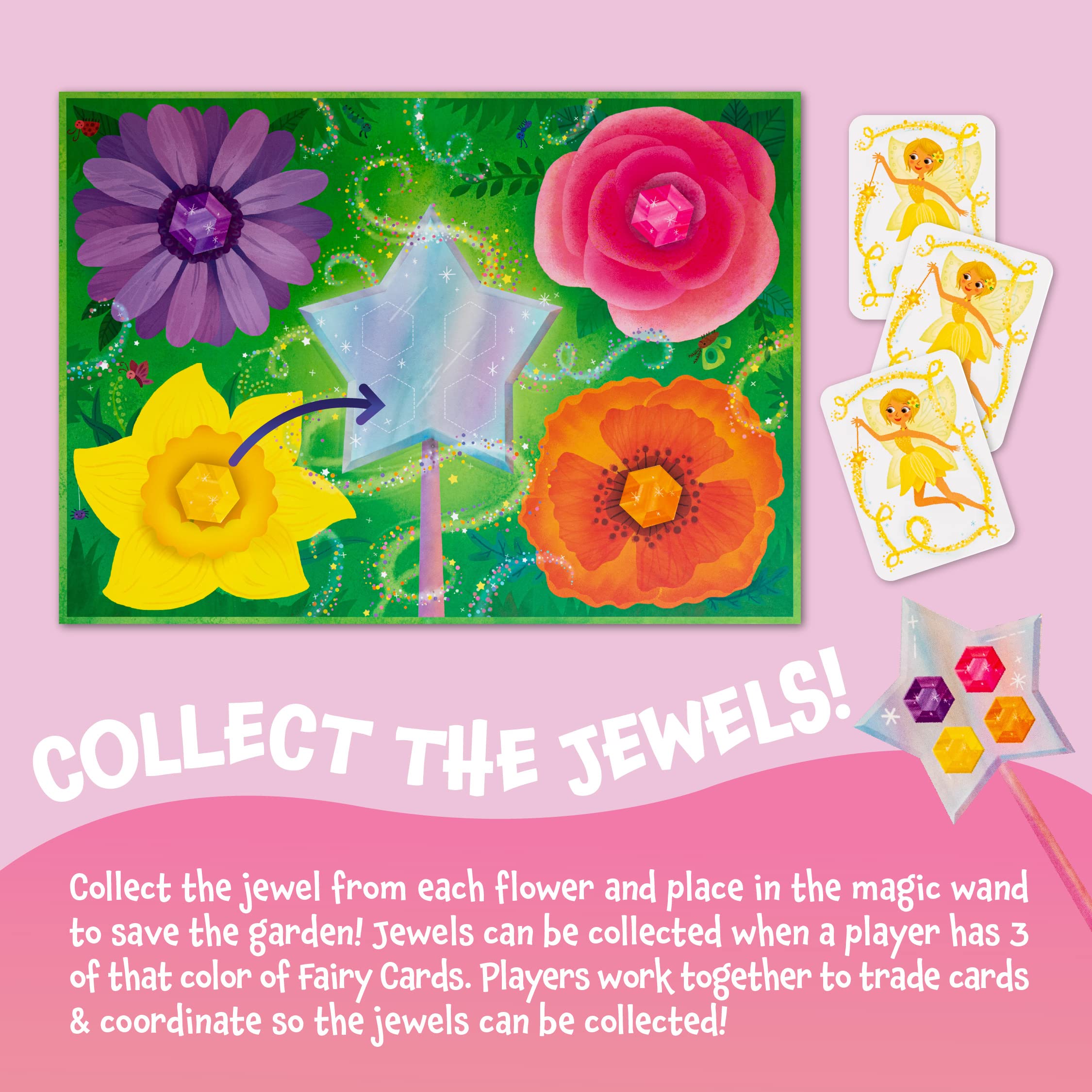 Peaceable Kingdom The Fairy Match Game - Enchanting Board Game for 2-6 Kids Ages 5+ | Perfect for Family Game Nights and Preschool Learning Activities