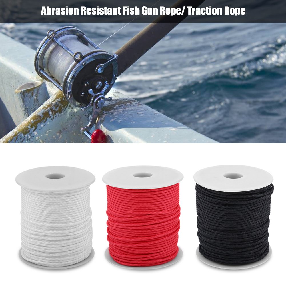 Dilwe High-Strength Fishing Line for Speargun Reel | Durable Tie-Downs Gear for Fishing & Camping (Red) | Perfect for Saltwater Fishing, Boat Trips & Outdoor Adventures