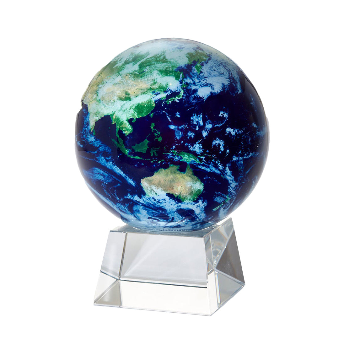 Rotating Earth Globe with Realistic Clouds - Educational Planet Model for Kids & Adults - Perfect for Classroom, Home Decor, and Science Projects