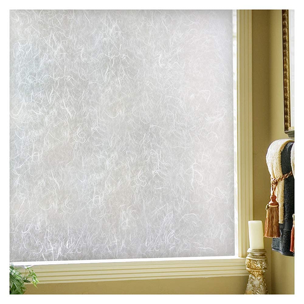 BDF 4RP White Rice Paper Decorative Window Film - 36in x 50ft Roll - Privacy, UV Protection & Stylish Home Decor for Living Room, Bedroom, Office