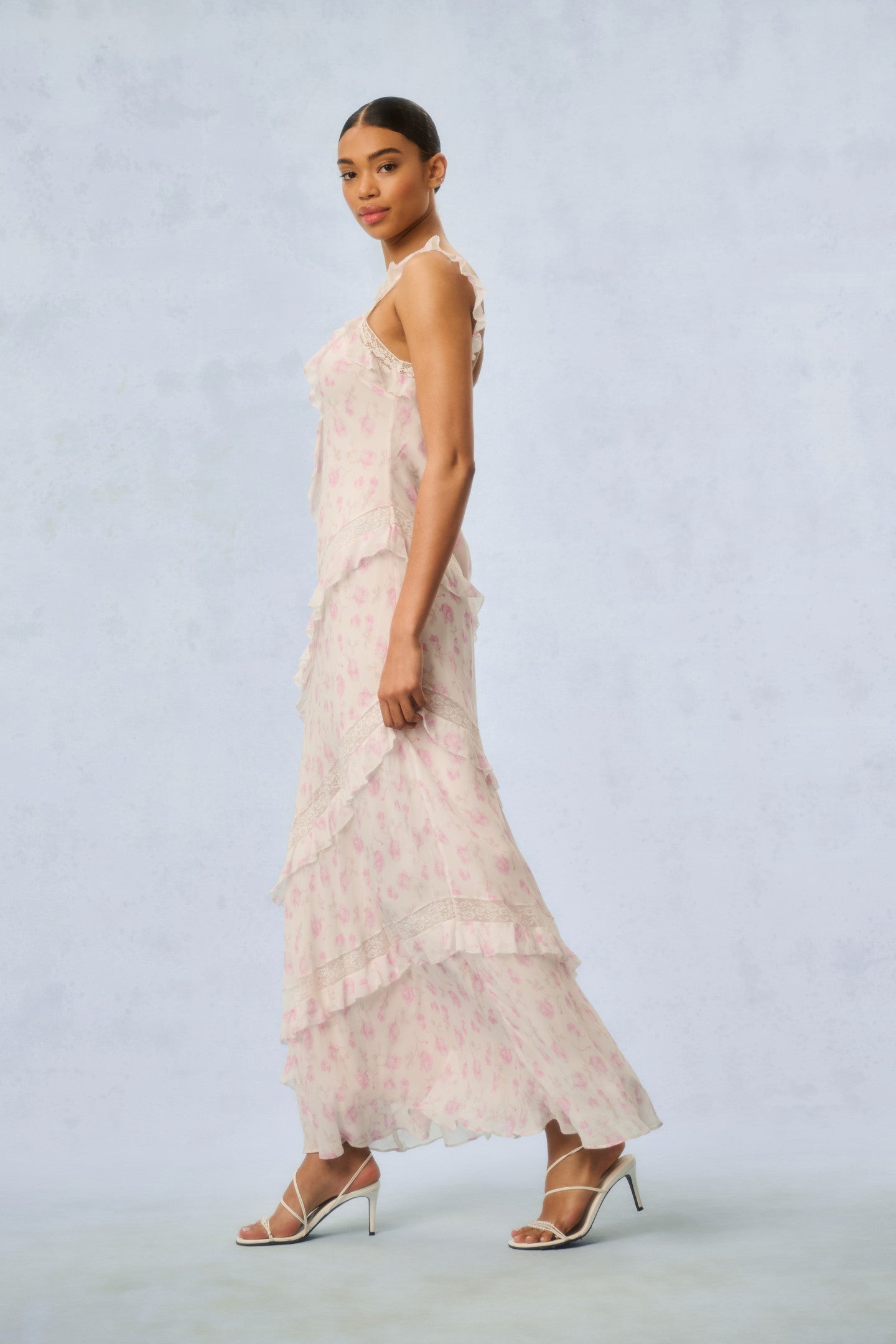 Radiance Fragrance Floral Print Maxi Dress for Women - Elegant Summer Beach Wedding Party Wear