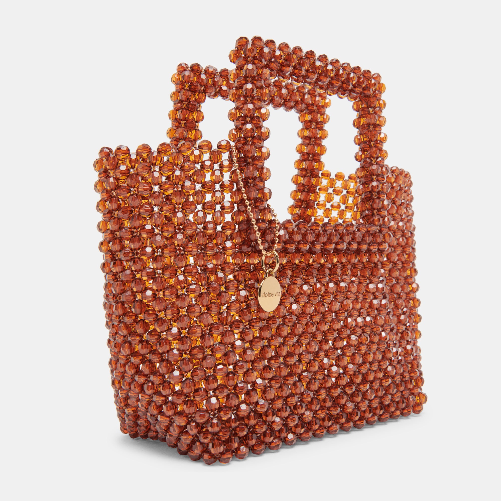 Marel Handbag with Amber Beads - Stylish Women's Crossbody Purse for Casual Outings & Evening Events