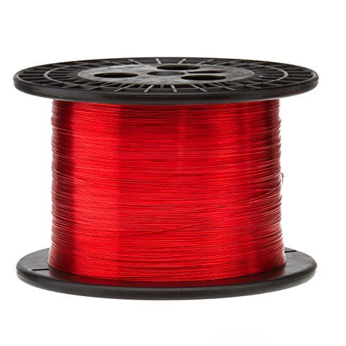 High-Quality 24 AWG Enameled Copper Magnet Wire - 10 Lbs Spool (8027' Length, 0.0211