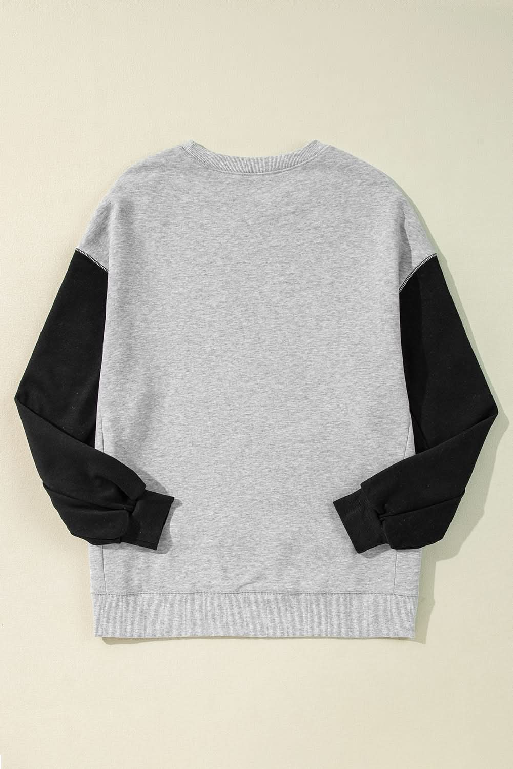 Stylish Gray Drop Shoulder Pullover Sweater for Women - Cozy Oversized Knit Top for Casual Outfits & Layering in Fall & Winter