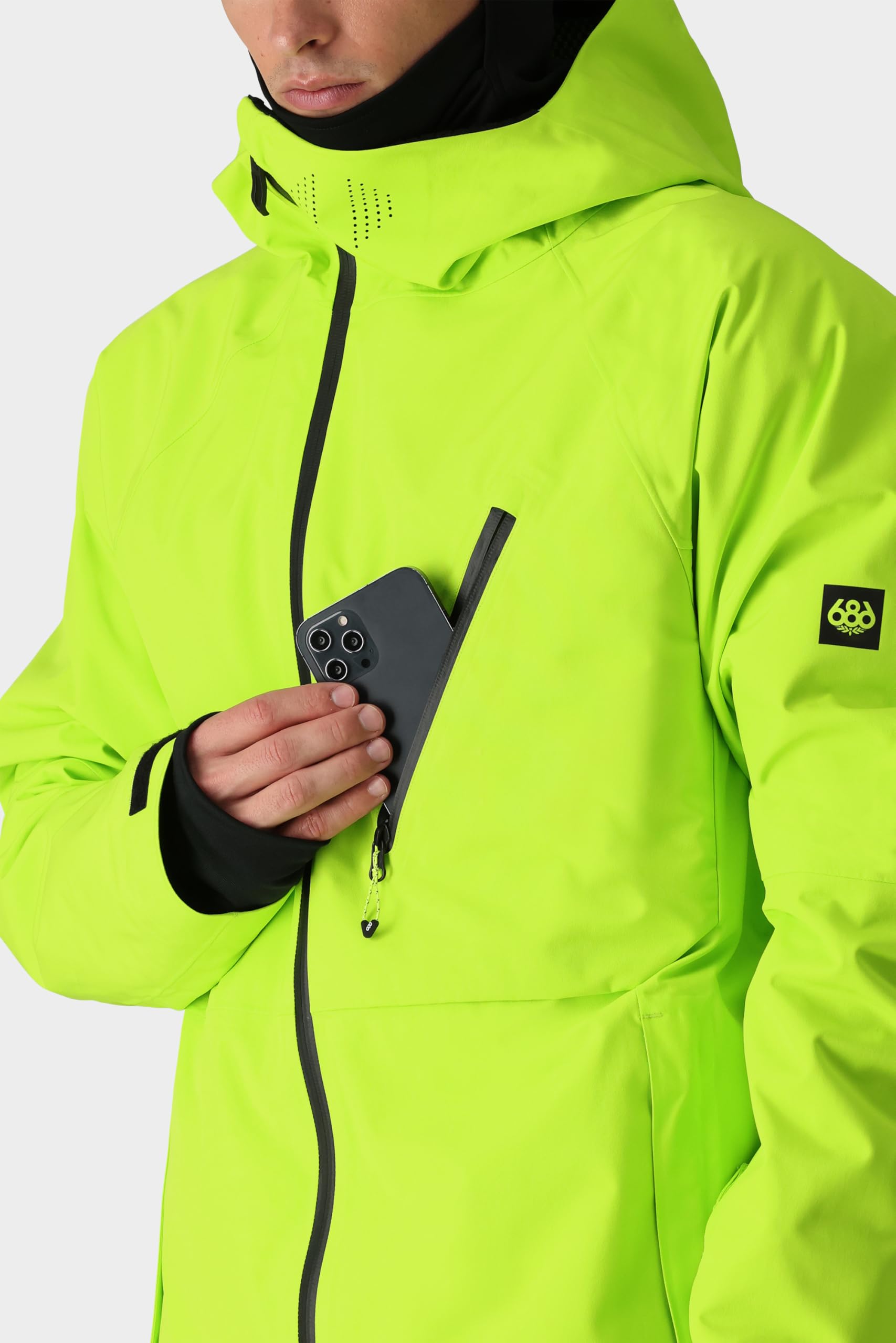 686 Men's Hydra Thermagraph Jacket - Waterproof Ski & Snowboard Jacket for Cold Weather - Windproof & Weather Resistant Winter Coat for Snow Sports & Outdoor Activities