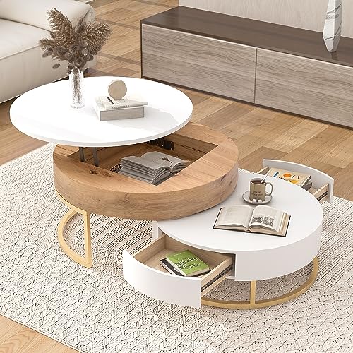 Oak Natural Wood + Antique White