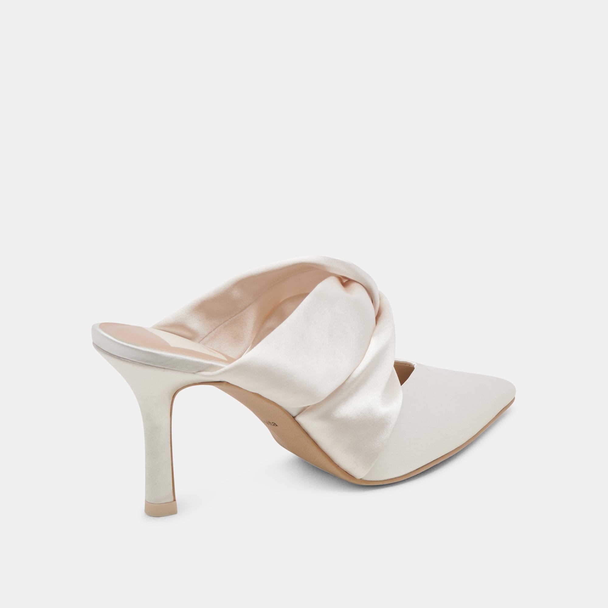 KELSY Women's High Heels - Cream Satin Pointed Toe Pumps for Women - Perfect for Weddings, Parties & Office Wear