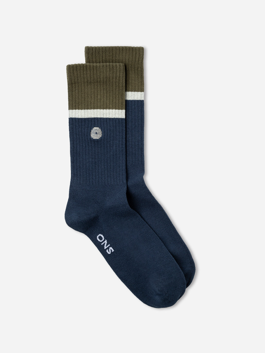 Navy/Olive Green Stripe