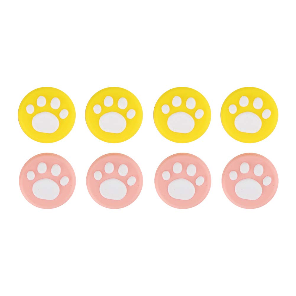 Soft Silicone Cat Thumb Grip Caps for Nintendo Switch - Ergonomic Cat Claw Thumb Grips, Enhanced Gaming Comfort, Perfect for Switch Joy-Con Controllers, Ideal for Long Gaming Sessions