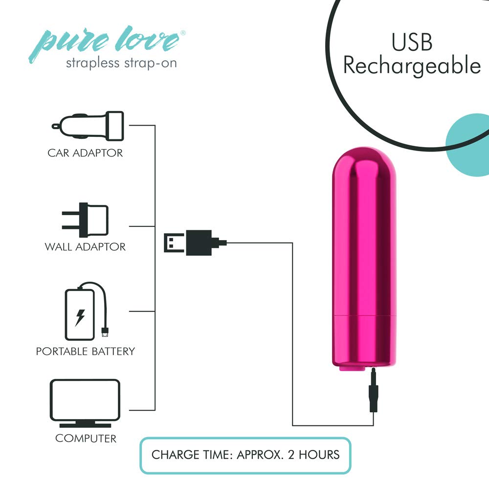 Premium Pink Strapless Strap-On Silicone Dildo with Vibration - Couples Toy for Lesbian, Straight & LGBTQ+ Intimacy | Hands-Free Pleasure for Bedroom & Role Play