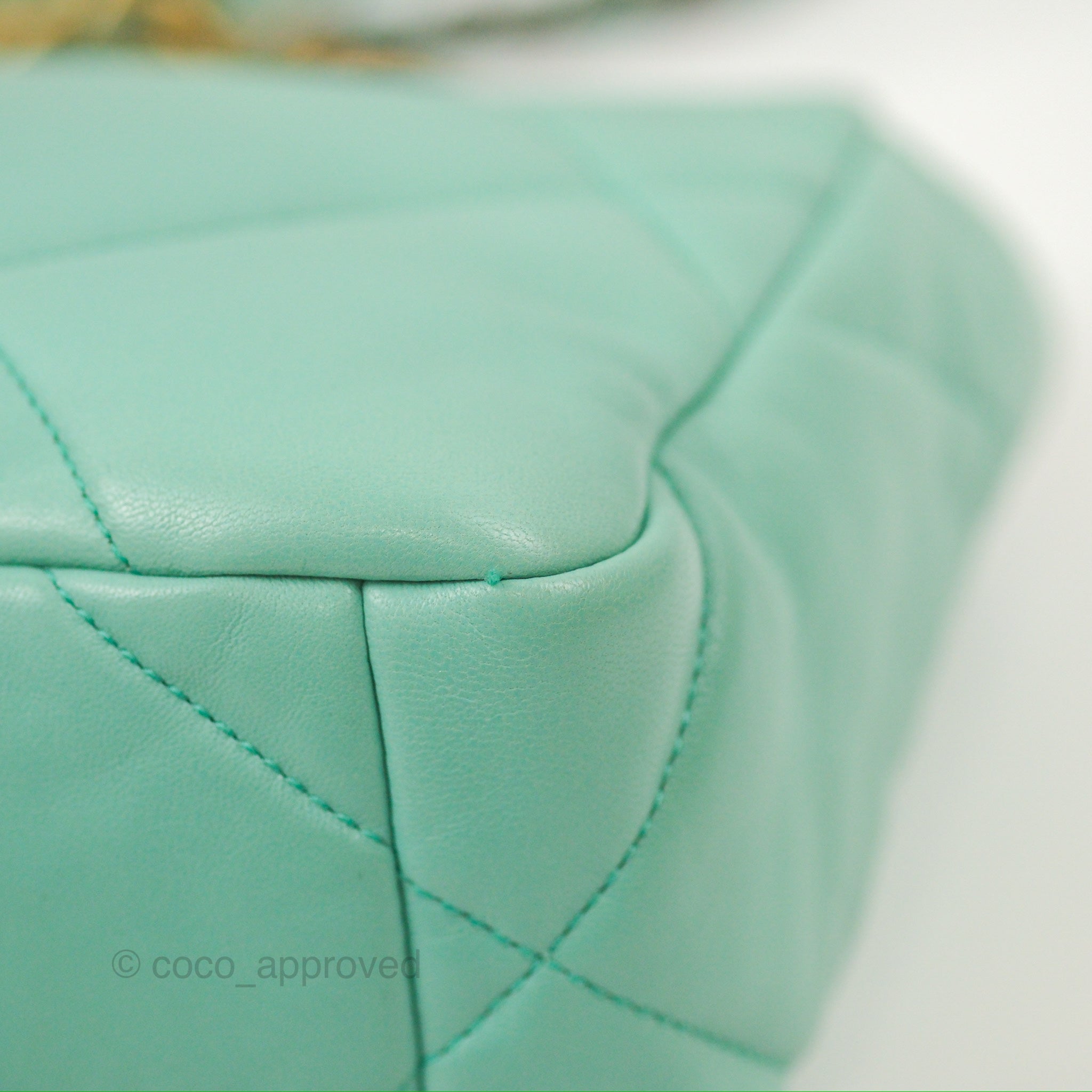 Chanel 19 Small Handbag in Tiffany Blue with Mixed Hardware - Luxury Crossbody Bag for Women, Perfect for Date Night & Special Occasions