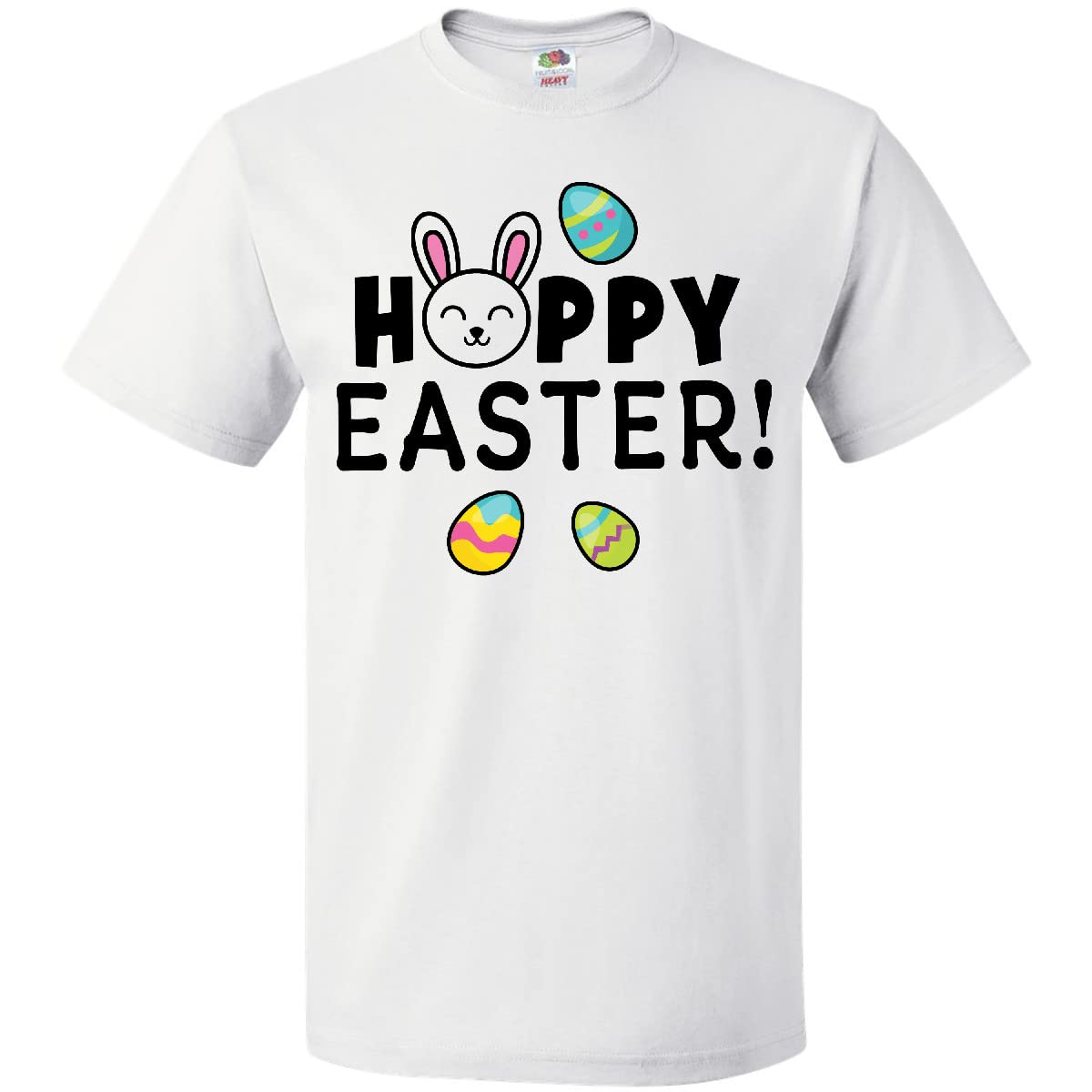 Inktastic Happy Easter Bunny Graphic T-Shirt - Cute Rabbit Design for Easter Gifts & Spring Outfits - Perfect for Easter Celebrations, Family Gatherings & Festive Wear