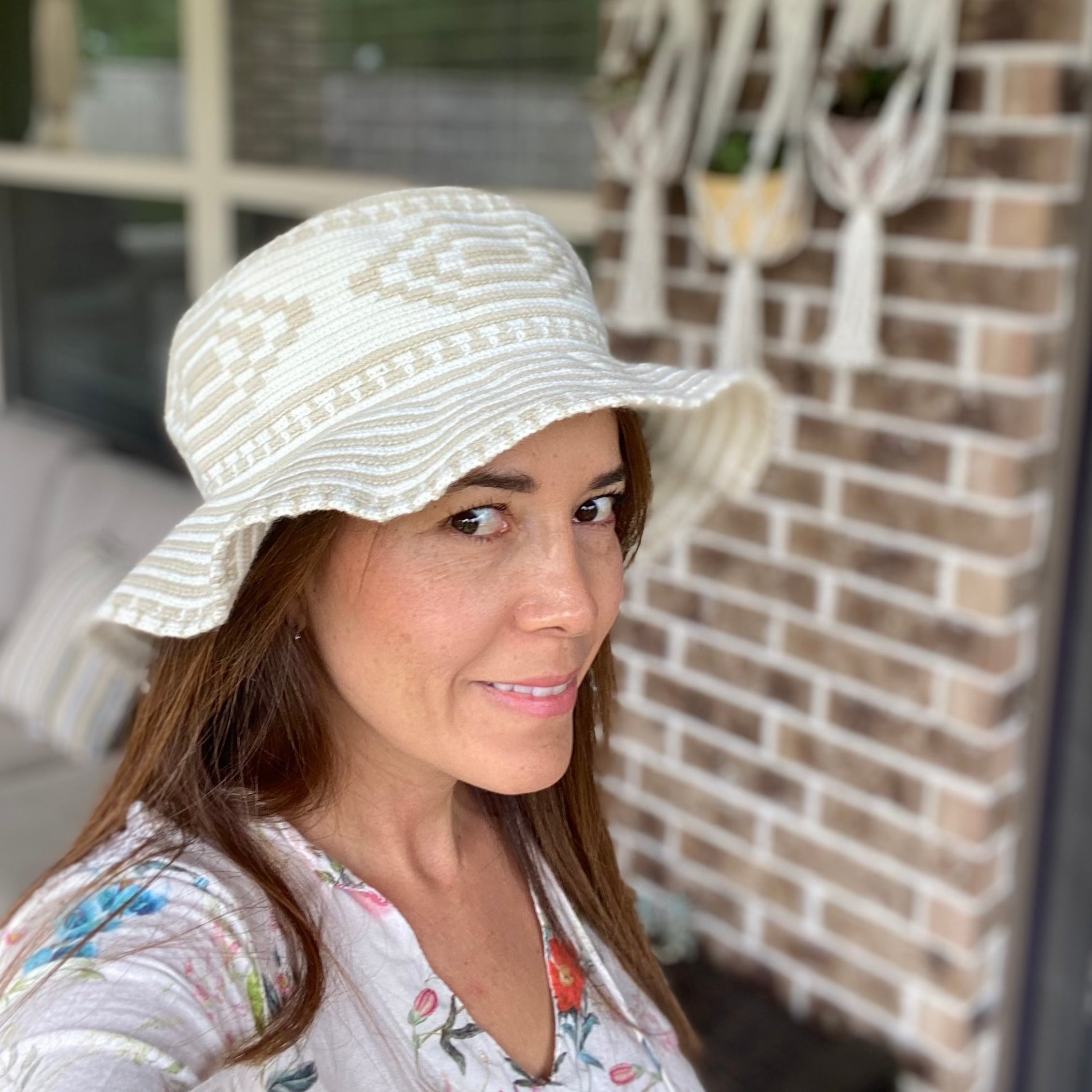 Bohemian Crochet Sun Hat for Women - Breathable Summer Beach Hat for Outdoor Activities, Travel, and Vacation