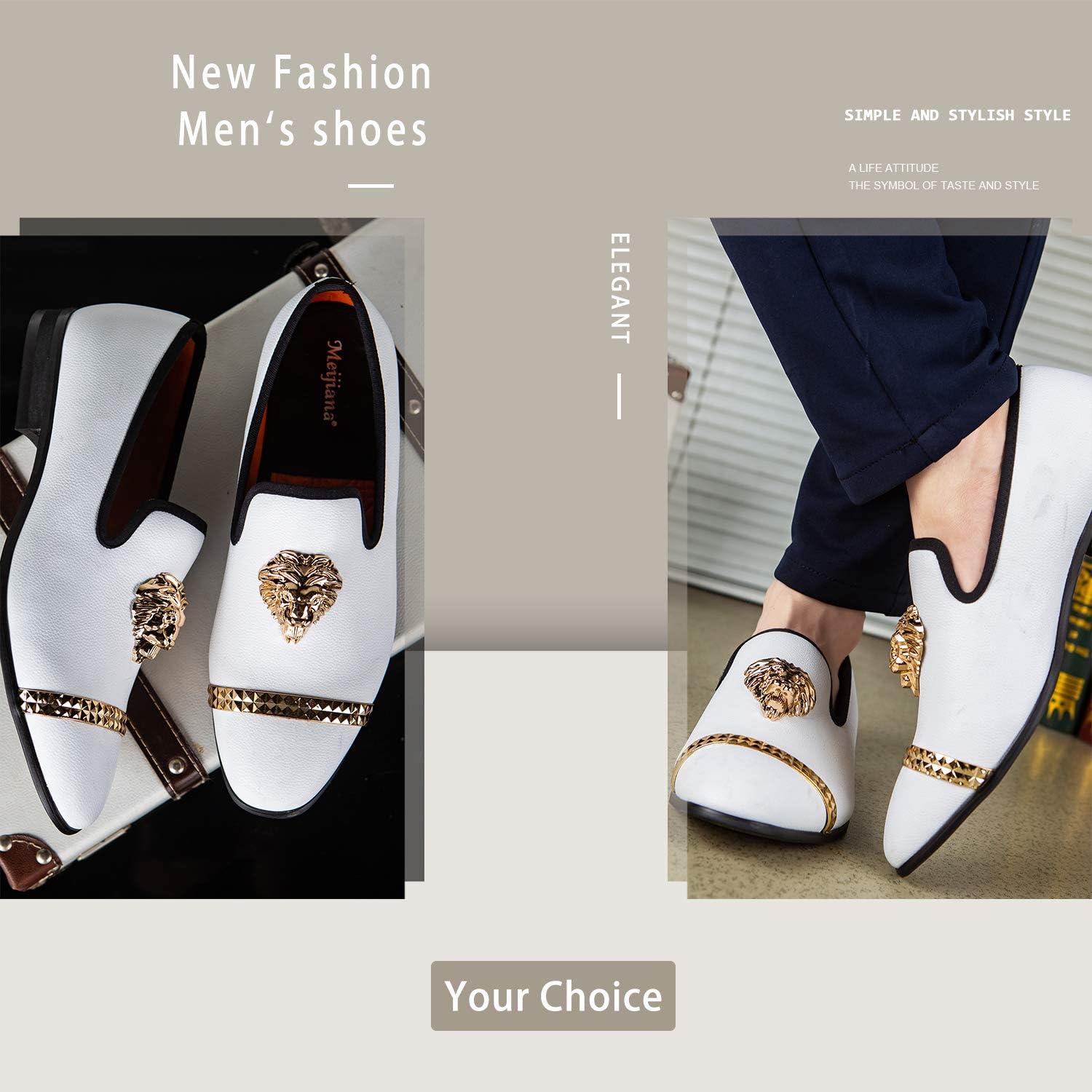Premium Men's Loafers - Luxury Wedding & Dress Shoes for Formal Events, Parties & Business Occasions | Comfortable & Stylish Men's Fashion Footwear