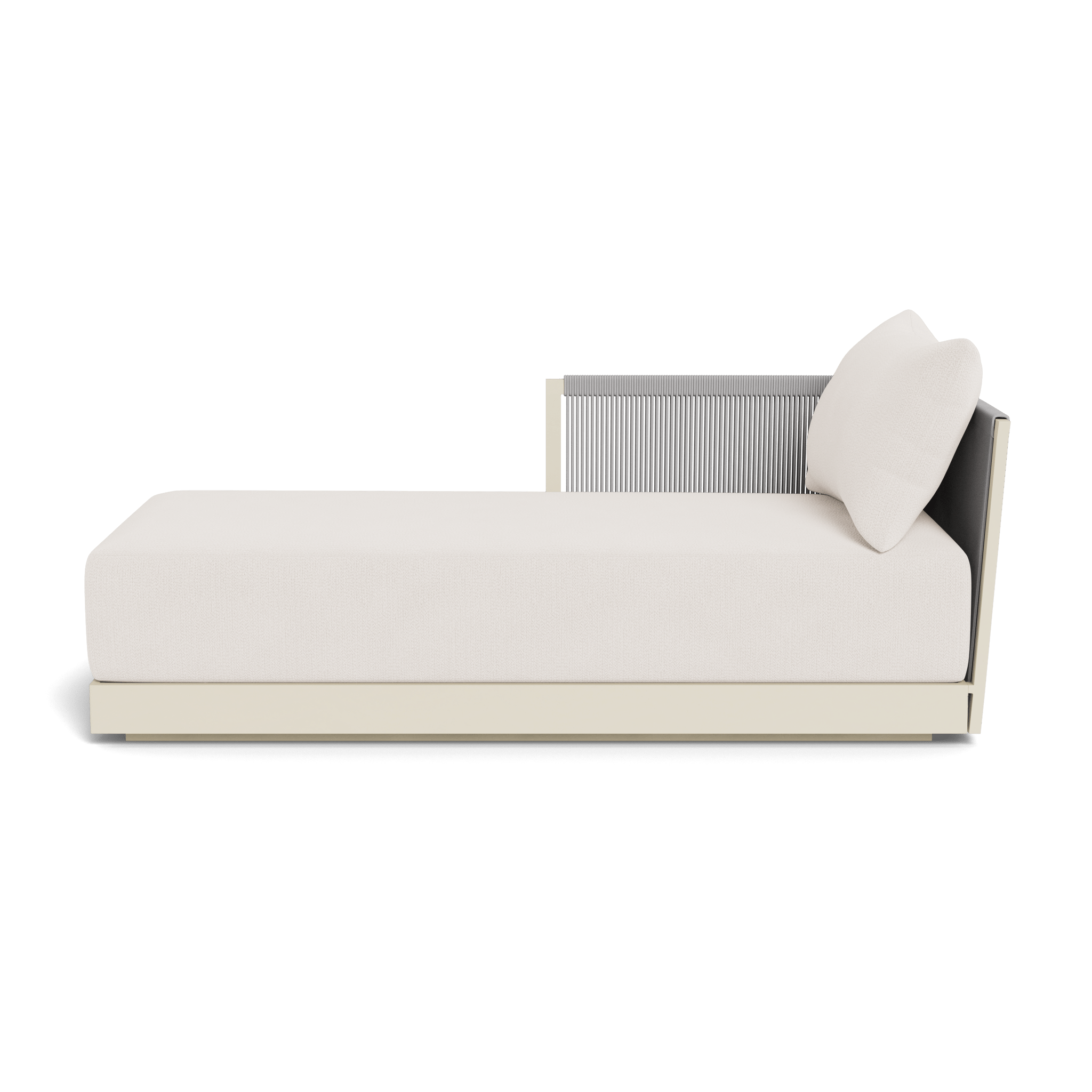Antigua Chaise Lounge Left - Modern Outdoor Patio Furniture for Relaxing in Your Garden or Poolside