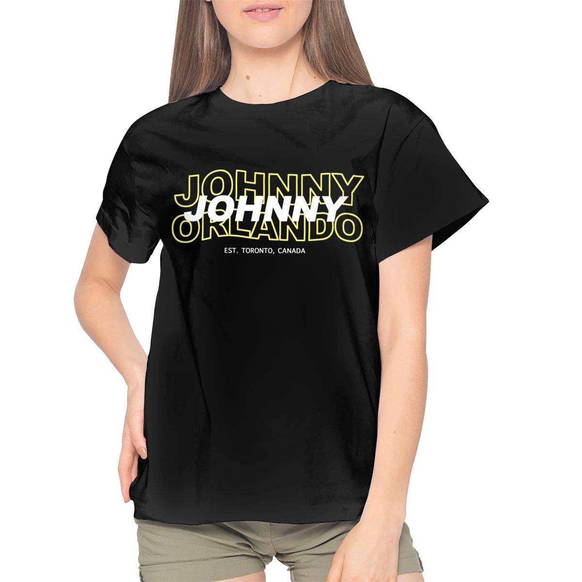 Johnny Orlando T-Shirt for Women - Short Sleeve Casual Summer Tee - Perfect for Concerts, Parties & Everyday Wear