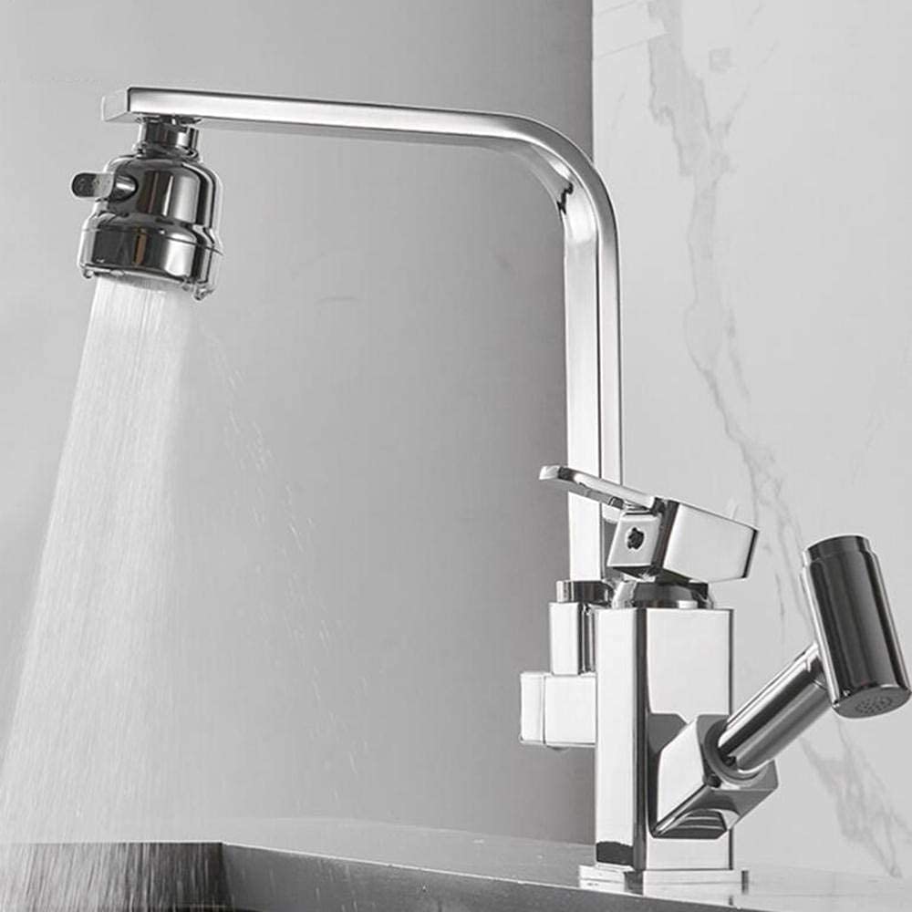 Brass Pull-Out Kitchen Faucet with Spray Gun - 360° Swivel, Hot & Cold Water Mixer Tap, Telescopic Design, Multi-Function for Modern Kitchen Sink - Perfect for Washing Dishes, Filling Pots & Cleaning Vegetables