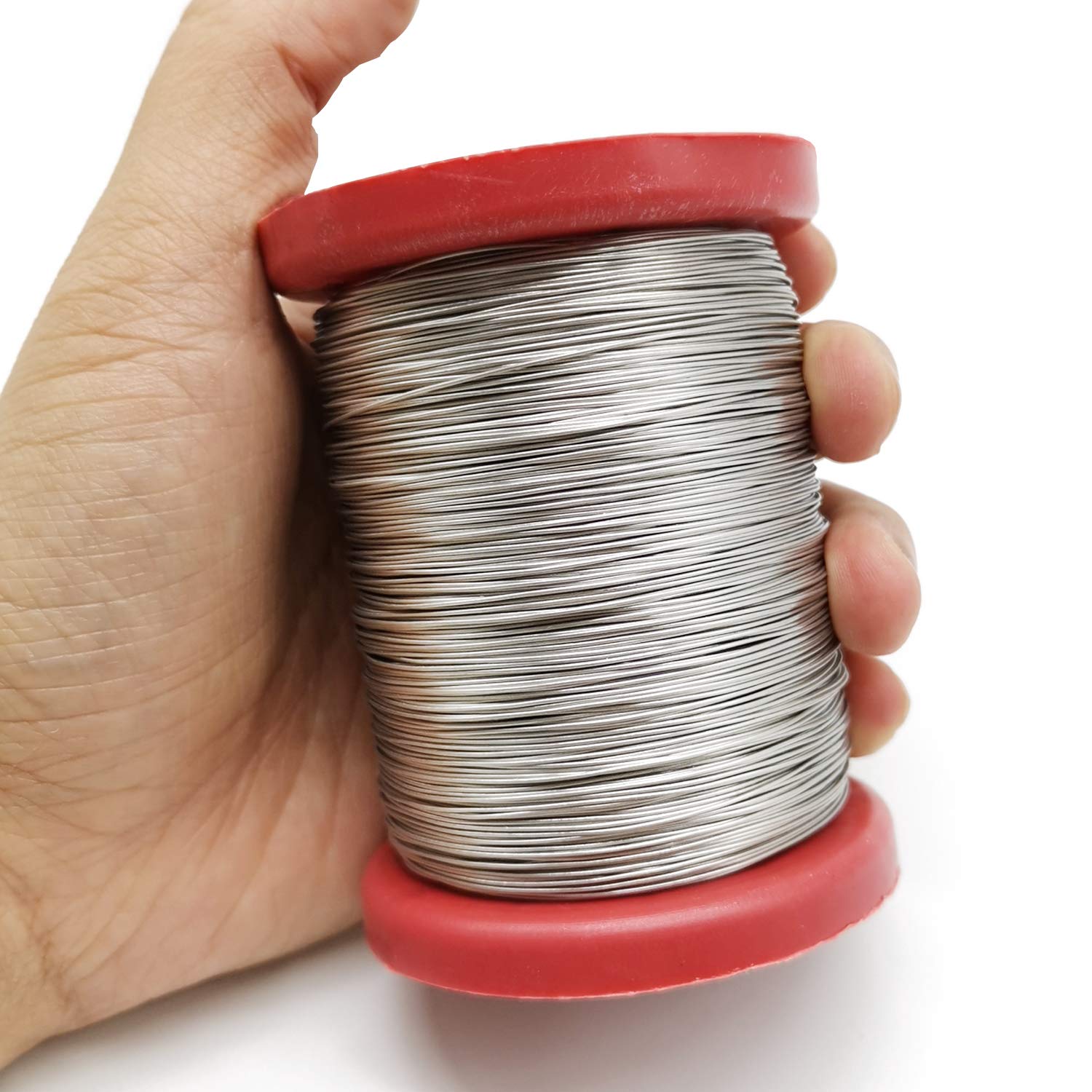 TIHOOD 0.55mm 500G Stainless Steel Bee Hive Frame Wire - Durable Beekeeping Equipment for Hive Building & Maintenance, Essential Beekeeper Tool for Honeycomb Support | Perfect for DIY Beehive Construction & Apiary Setup