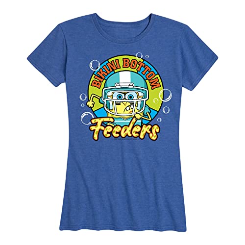 Bikini Bottom Feeders Football - Heather Royal Blue