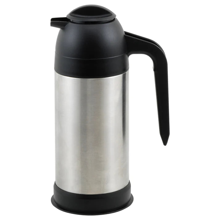Winco 24 Oz Insulated Creamer - Double Wall Stainless Steel Coffee Creamer Pitcher with Lid - Perfect for Coffee Shops, Restaurants & Home Use
