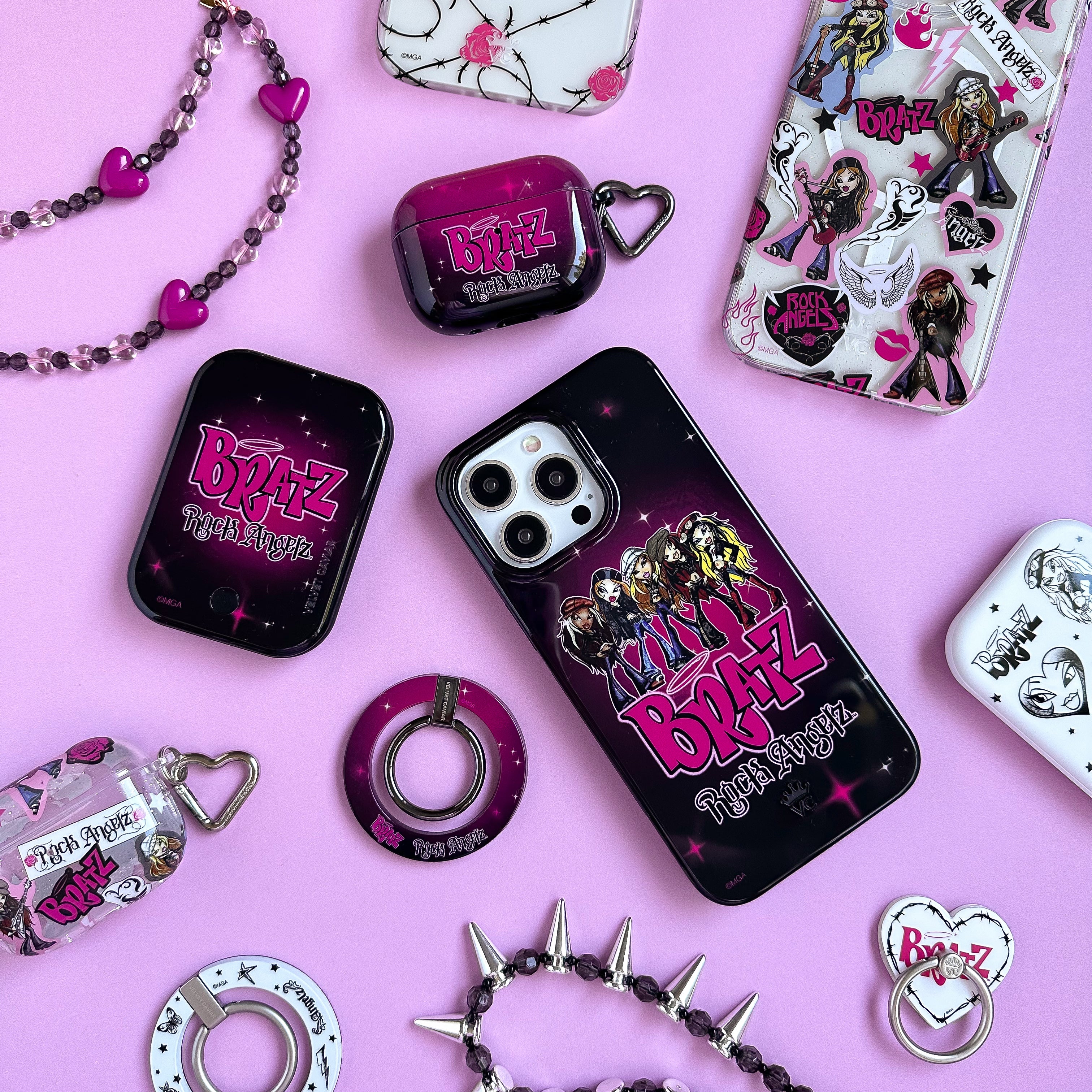 Bratz Rock Angelz MagSafe Power Bank - Portable Charger for iPhone 12/13/14, 5000mAh Airbrush Design - Perfect for Travel, Concerts, and On-the-Go Charging