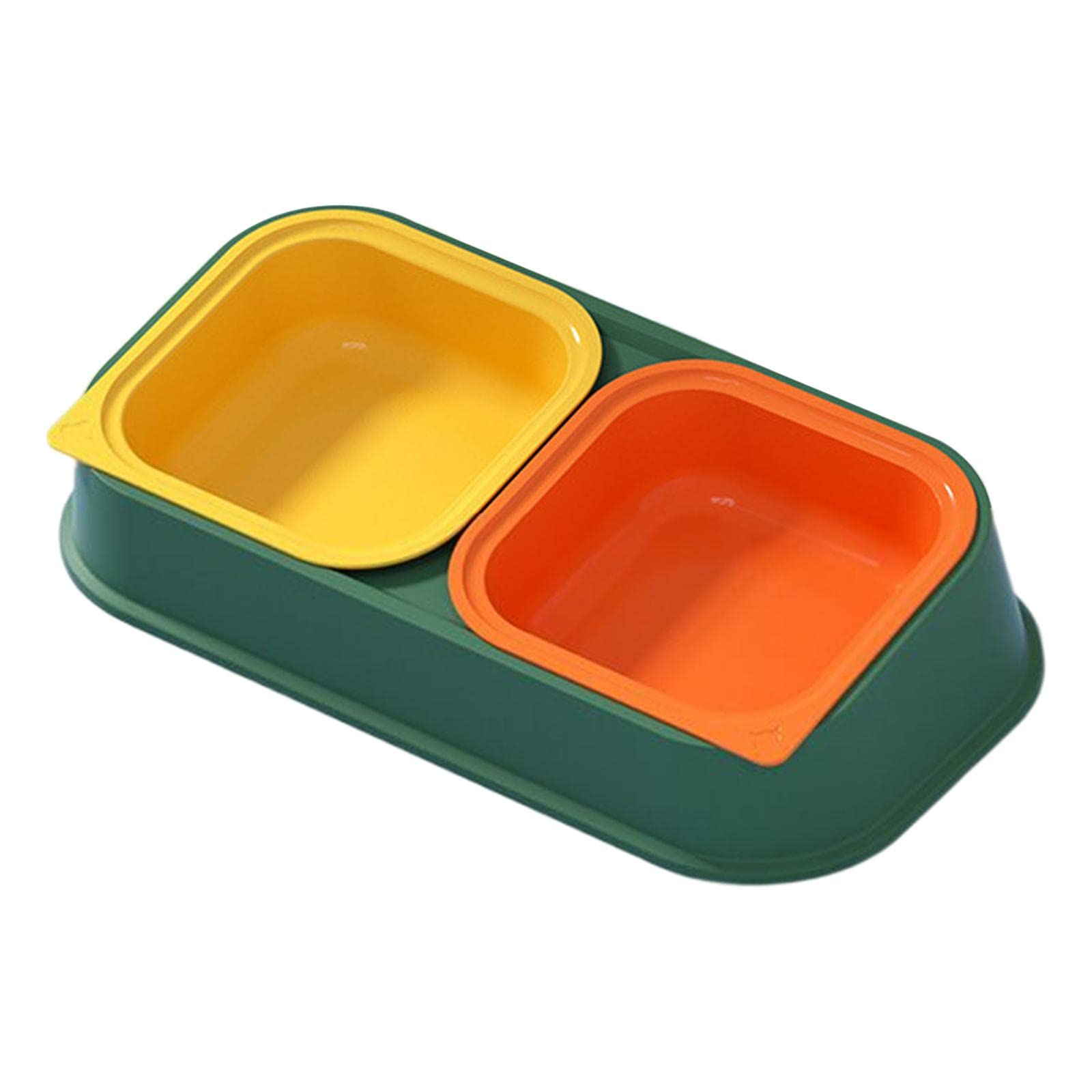 **Enakshi Elevated Cat Bowl - Detachable Stand for Food & Water Feeder - Green Pet Supplies for Dogs & Cats | Perfect for Small Pets, Kittens & Puppies | Durable & Spill-Proof Design for Home or Travel**