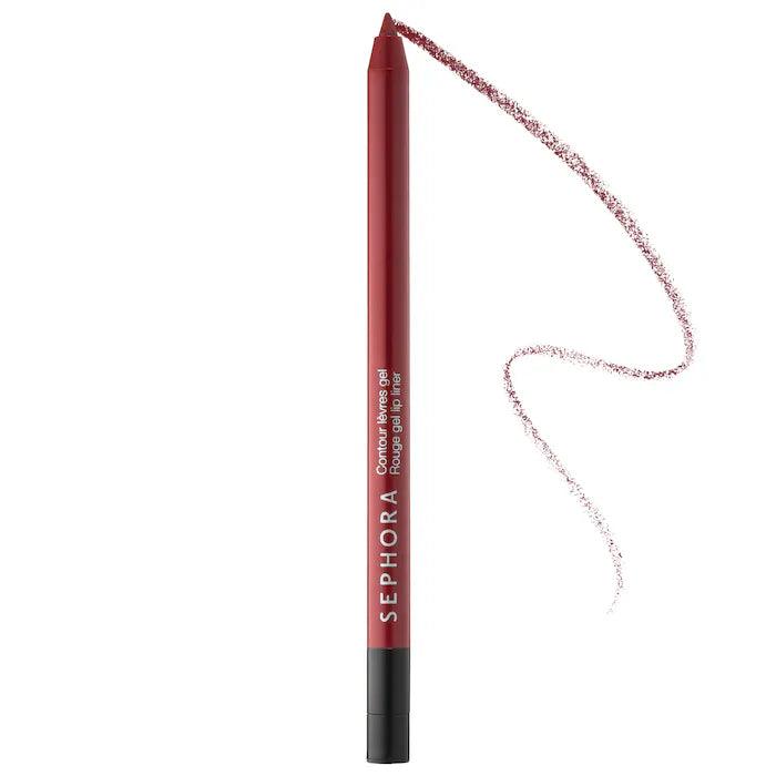 Sephora Retractable Rouge Gel Lip Liner - Cherry Red Long-Lasting Lip Pencil for Precise Application | Perfect for Everyday Wear, Date Night & Professional Makeup Looks