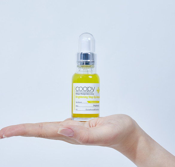 COOPY Brightening Step Up Ampoule 30ml - Vitamin C Serum for Glowing Skin | Dark Spot Corrector & Skin Tone Evening Treatment | Perfect for Daily Skincare Routine & Nighttime Use