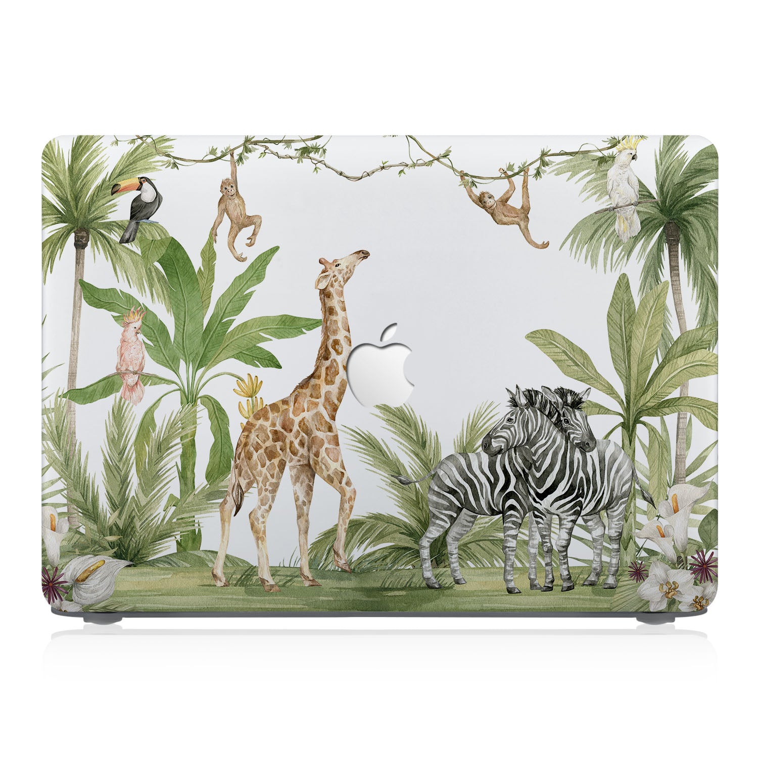 Premium MacBook Case with Rainforest Animal Design - Durable & Stylish Laptop Cover for MacBook Air/Pro - Perfect for Work, Travel & School