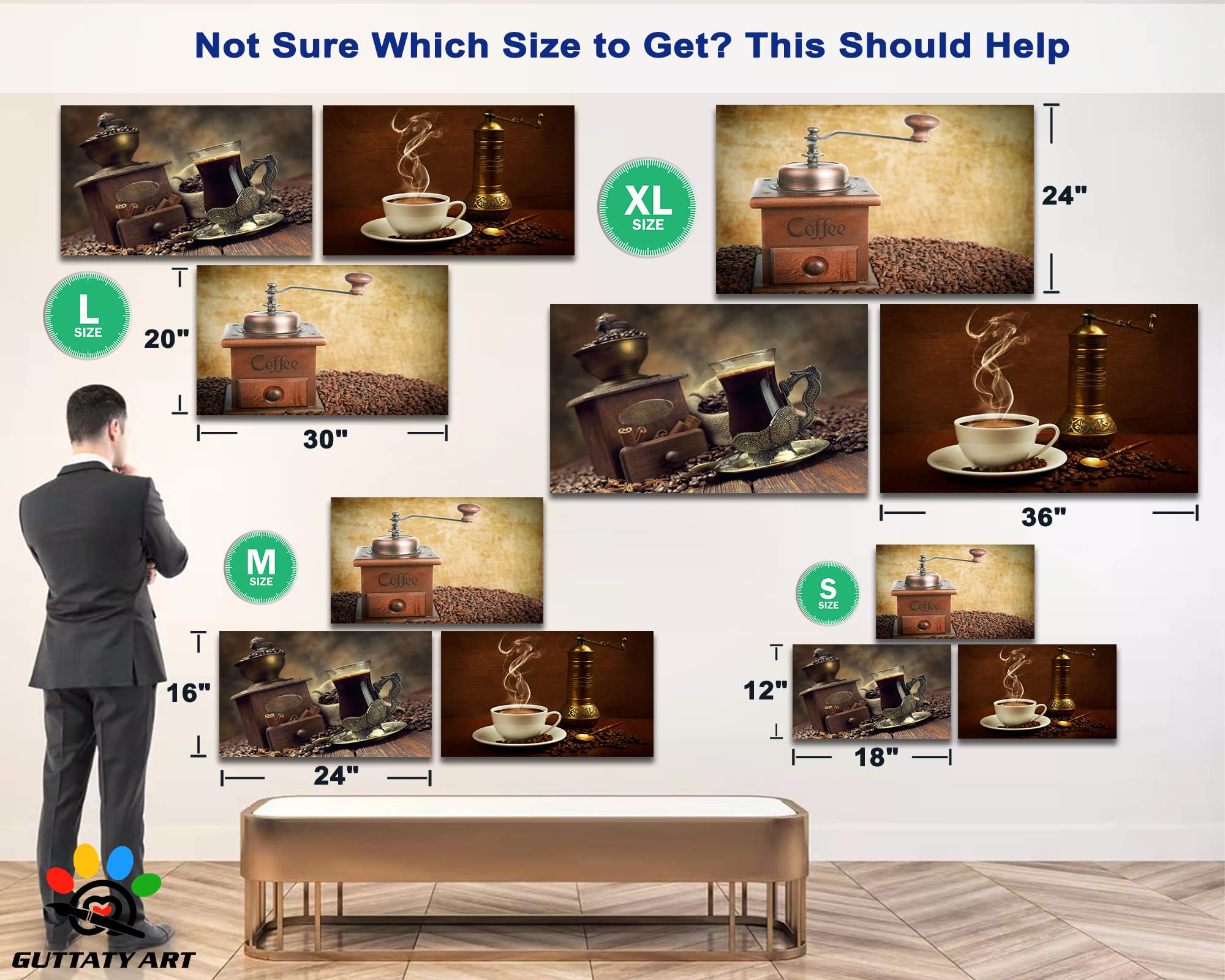 GUTTATY 3-Piece Canvas Wall Art Set - 20