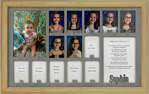 Personalized Northland School-Years Picture Frame - Holds Twelve 2.5