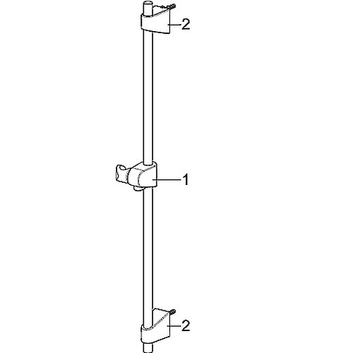 Premium Wall Mount Shower Bar Set with 3-Jet Hand Shower, 95mm Rain Shower Head & 1750mm Hose - Adjustable 720mm Sliding Rod for Bathroom & Spa Relaxation