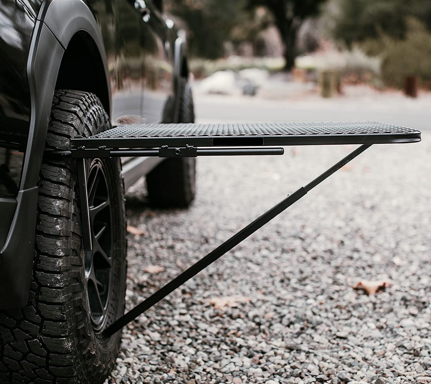 Portable Iron Car Table - Foldable Camping Table for Outdoor Travel, Tailgating & Picnics | Perfect for Camping, Road Trips & Backyard BBQs