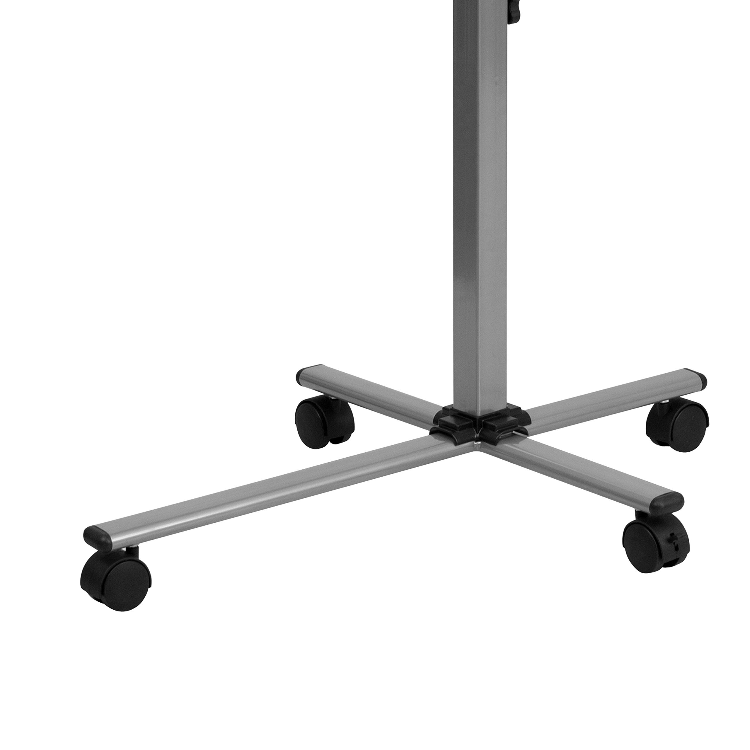 Cherry Angle and Height Adjustable Mobile Laptop Computer Table - Perfect for Home Office, Bedroom, and Small Spaces