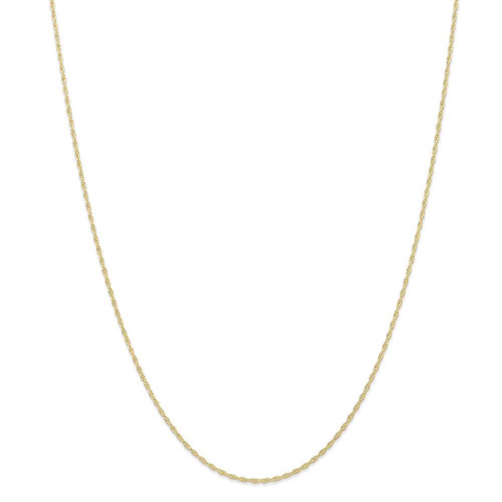 10K Yellow Gold Solid Cable Rope Chain Necklace - Elegant for Daily Wear
