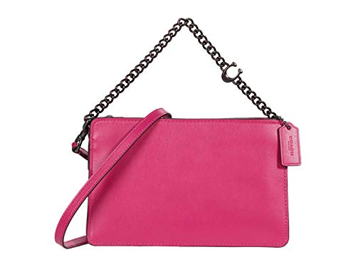 COACH Signature Chain Crossbody Bag - Refined Calf Leather Shoulder Purse for Women | Perfect for Date Night, Office & Travel Accessories