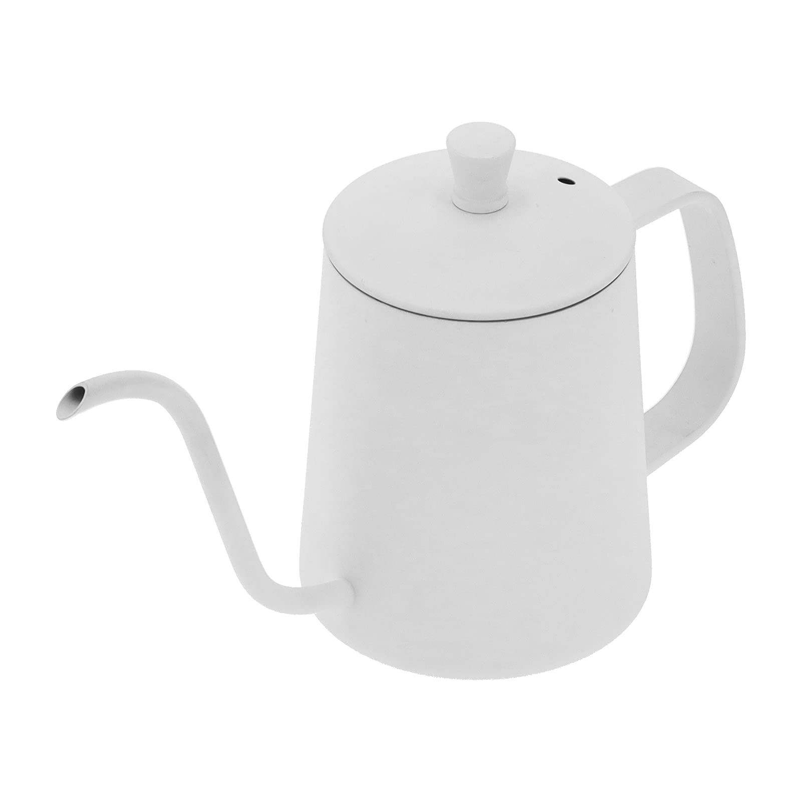 Premium Gooseneck Coffee Kettle - Stainless Steel Pour Over Kettle for Precise Brewing, Perfect for Home, Office & Barista Use - Ideal for Pour Over Coffee, Tea & French Press (White)