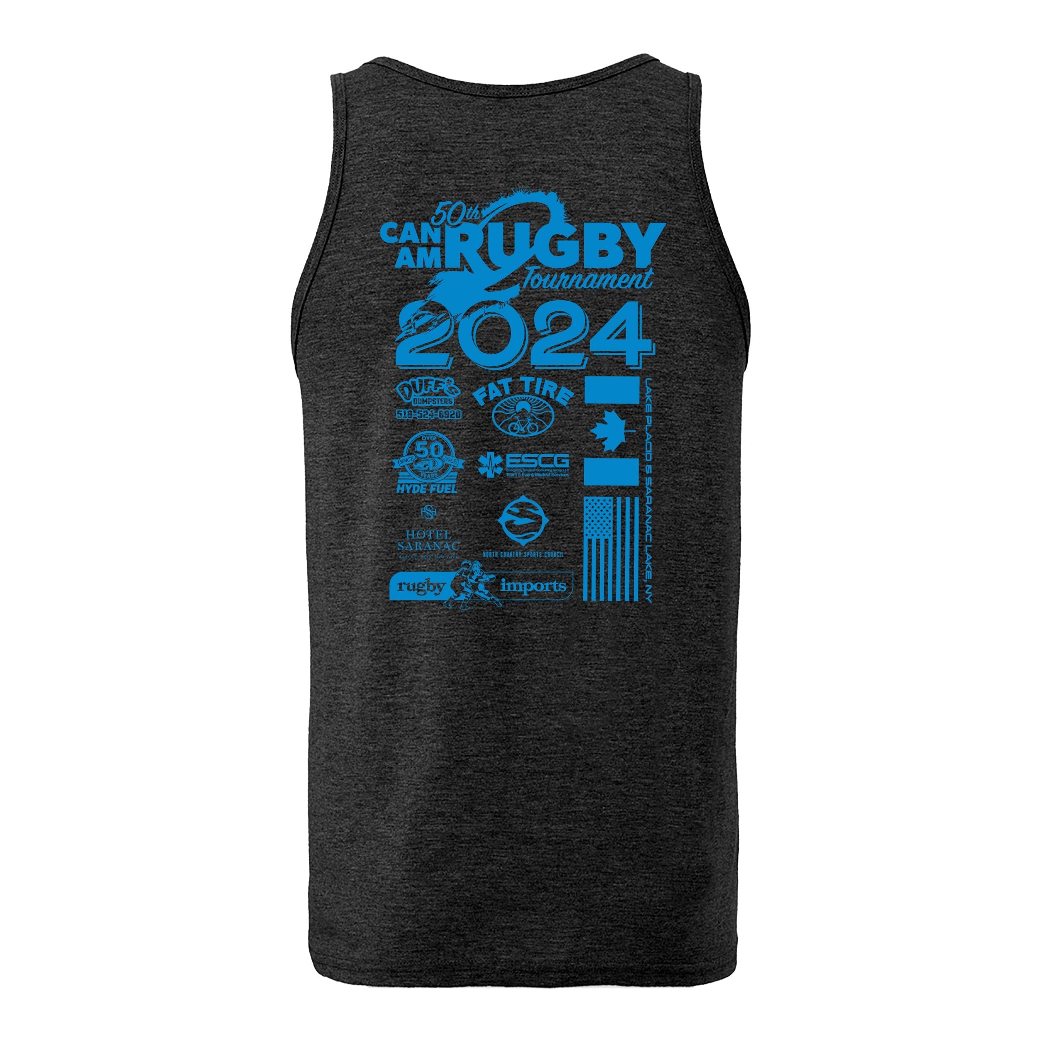 Can Am Rugby 2024 Unisex Tank Top - Breathable Athletic Shirt for Men & Women - Perfect for Rugby, Gym, Workouts & Casual Wear