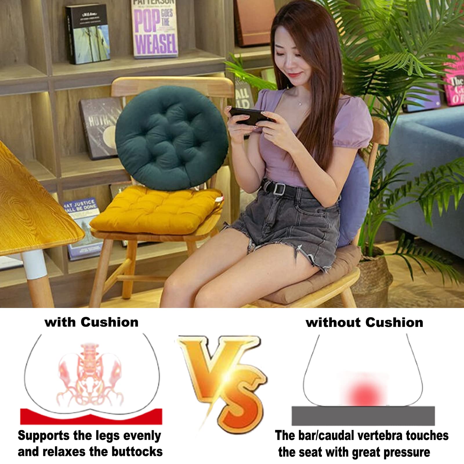 Premium Outdoor & Indoor Chair Seat Cushions - 18