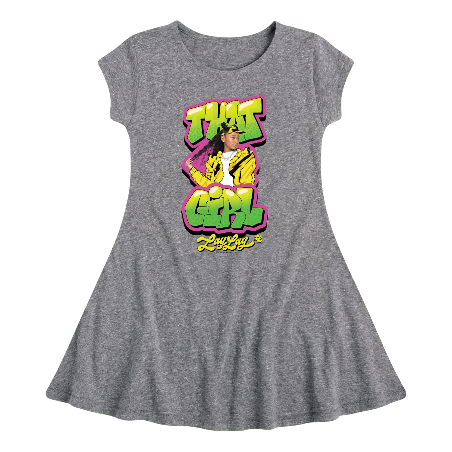 Hybrid Apparel Lay Lay That Girl Fit and Flare Dress for Girls - Cute Flowy Party Dress for Special Occasions, Birthday Parties & School Events