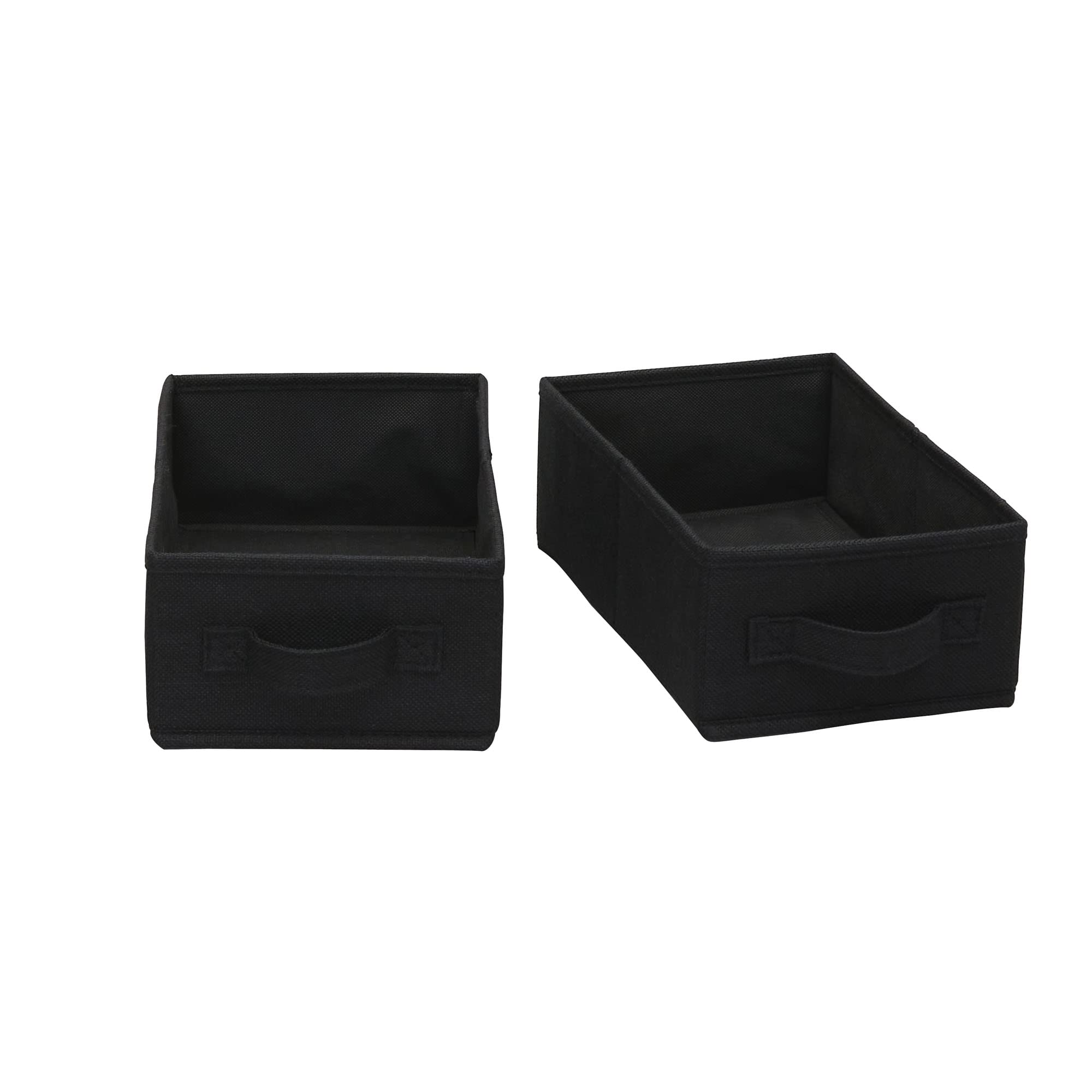 Space-Saving Narrow Closet Organizer Drawers in Black - Perfect for Small Bedrooms, Apartments & Tight Spaces