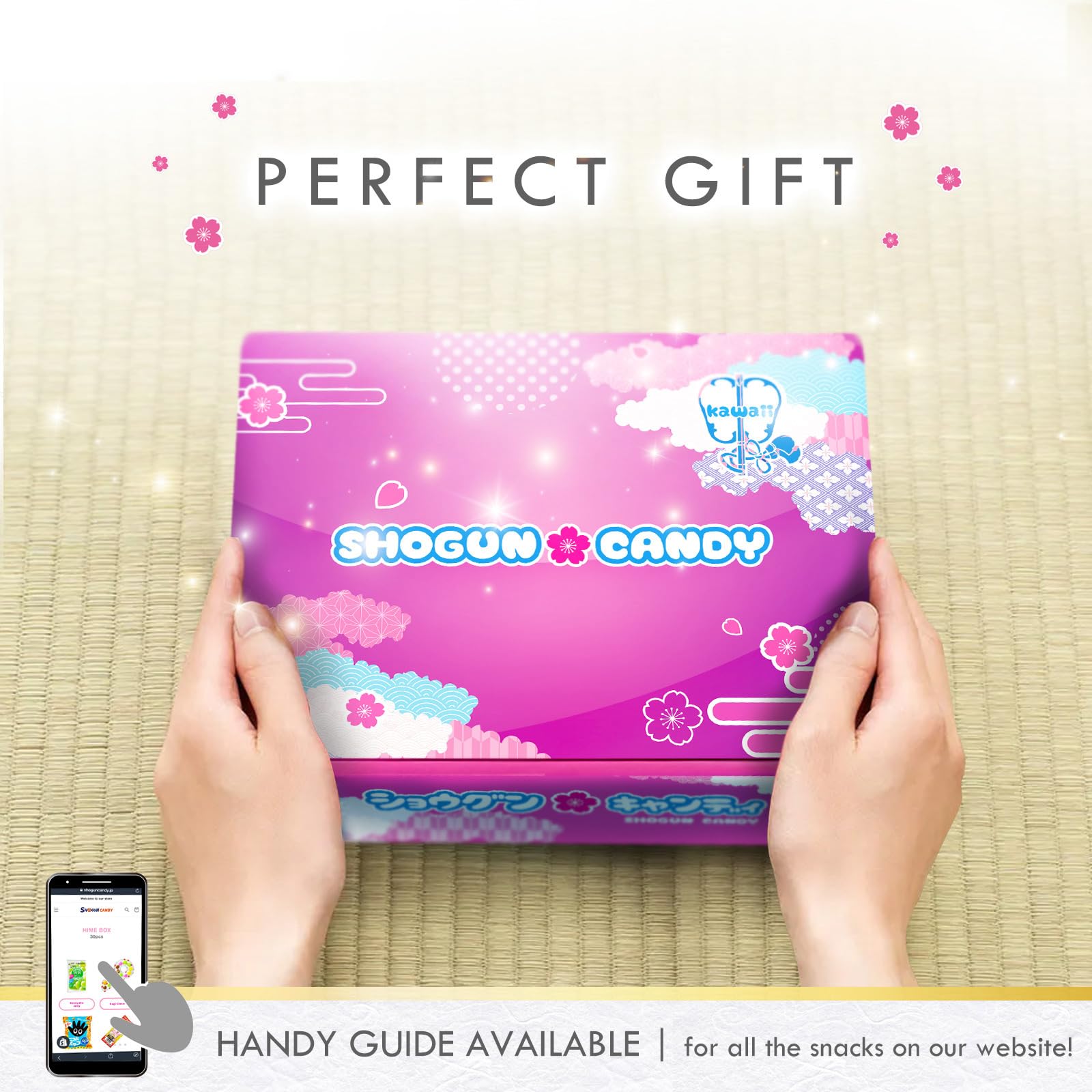 SHOGUN CANDY Box - 30-Piece Japanese Snacks & Candy Variety Pack | Authentic Dagashi Assortment | Perfect for Parties, Gifts & Anime Lovers