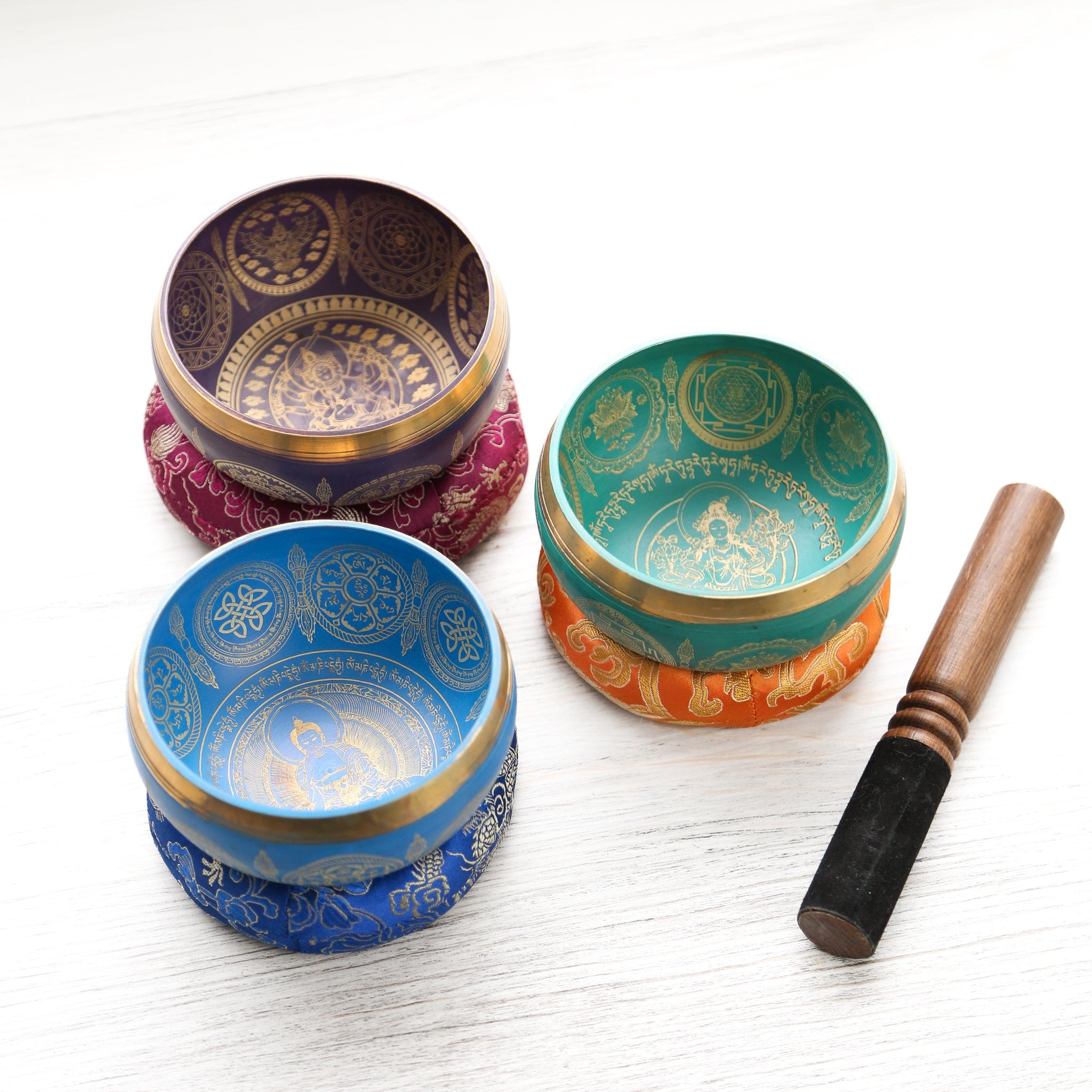 Authentic Green Tara Singing Bowl - Handcrafted Tibetan Meditation Bowl for Relaxation & Healing - Perfect for Yoga, Mindfulness & Sound Therapy
