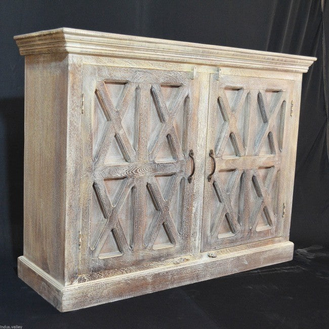 French Style Solid Wood Sideboard - Elegant Buffet Cabinet for Dining Room, Living Room & Entryway Storage