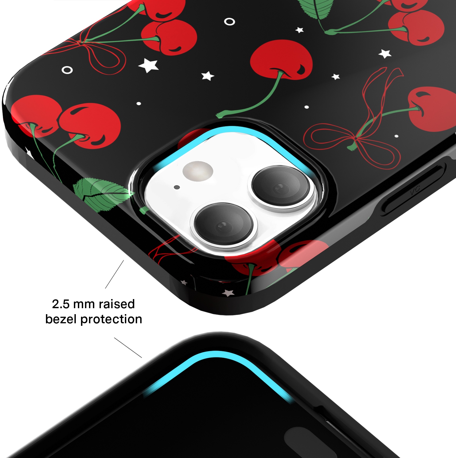 Premium Cherry On Top iPhone Case - Cute & Durable Phone Cover for iPhone 13/14/15 Pro Max - Perfect for Everyday Use, Travel & Gift Giving