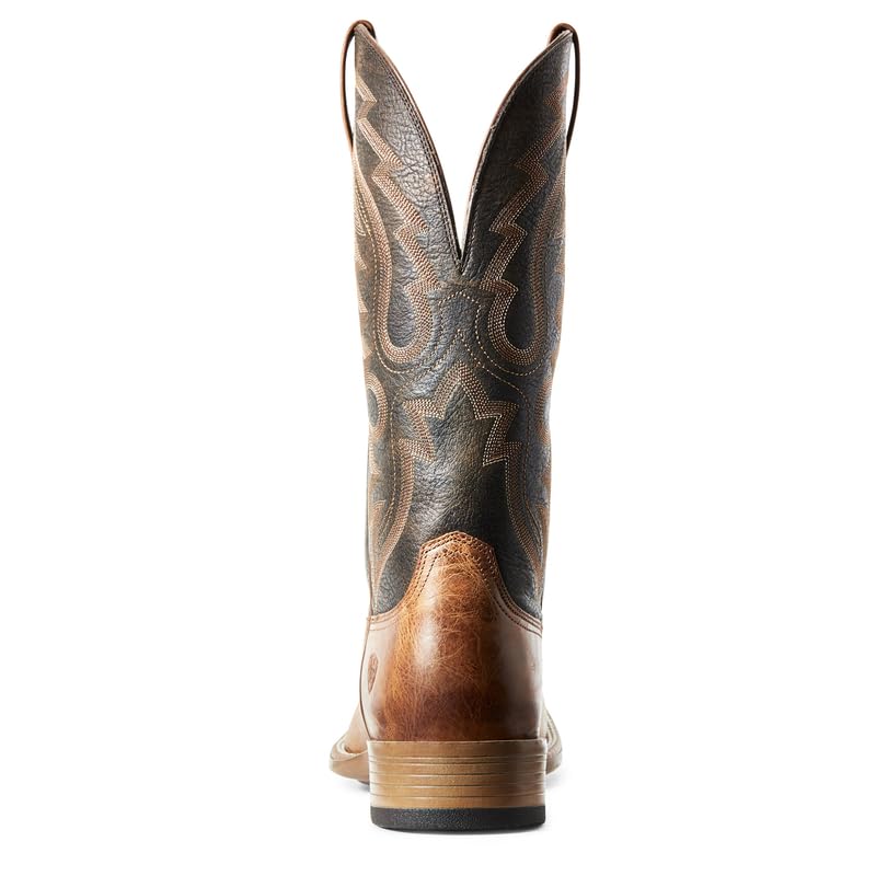 ARIAT Men's Barton Western Boots - Durable Leather Cowboy Boots for Riding & Work | Comfortable & Stylish for Ranch, Rodeo & Outdoor Activities
