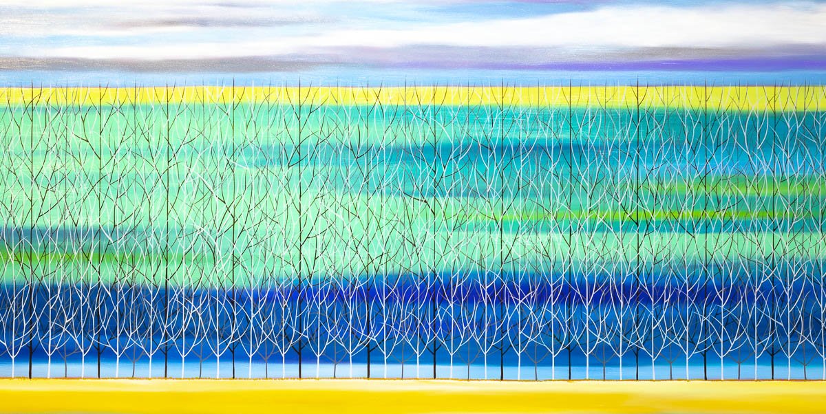 Original 'A Peaceful View' Wall Art Painting - Perfect for Living Room, Bedroom & Office Decor