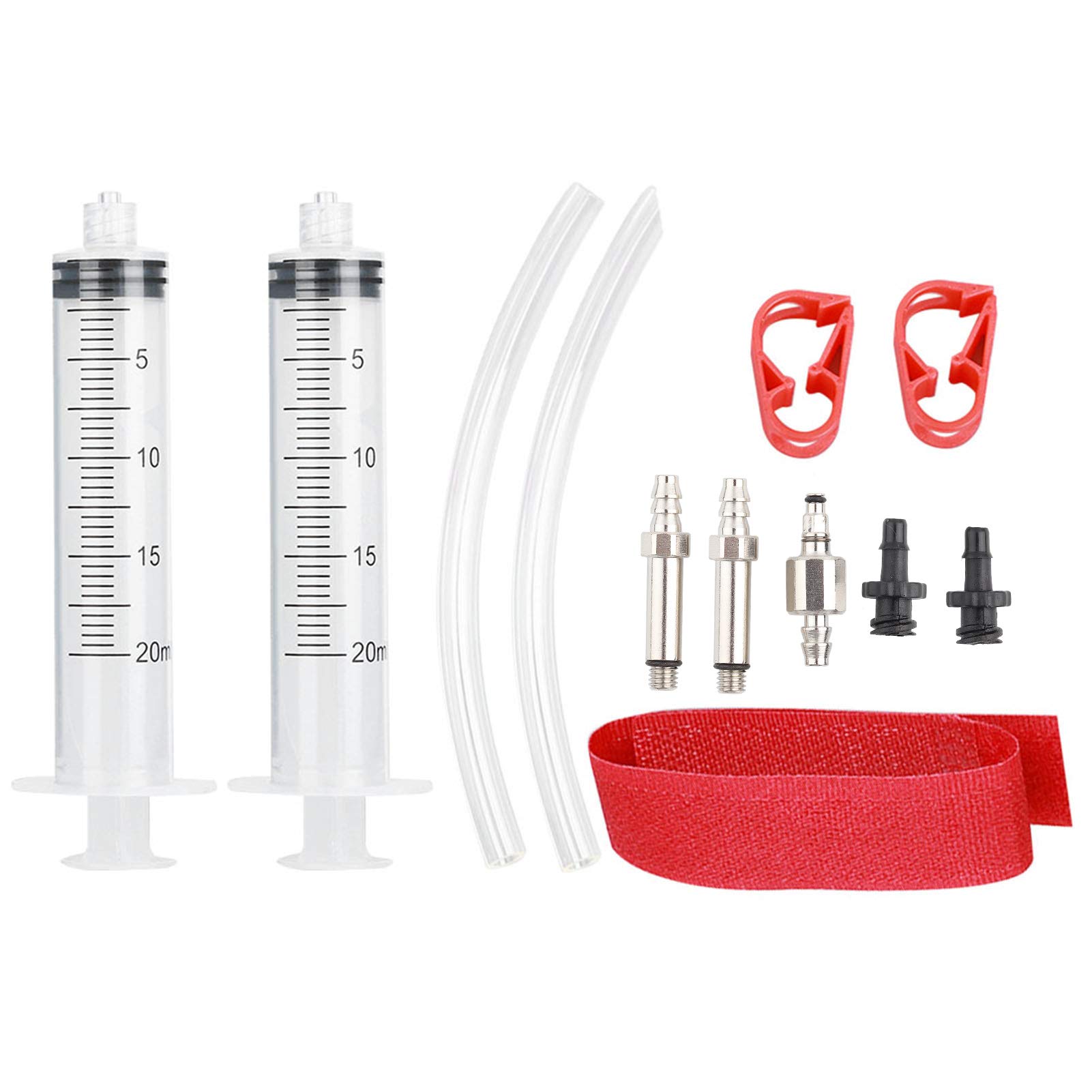 Hydraulic Bicycle Disc Brake Bleed Kit - Professional Bike Brake Oil Bleeding Tool Set for MTB & Road Bikes - Essential Repair Accessories for Brake Maintenance & Tuning (Perfect for Home Mechanics & Bike Shops)
