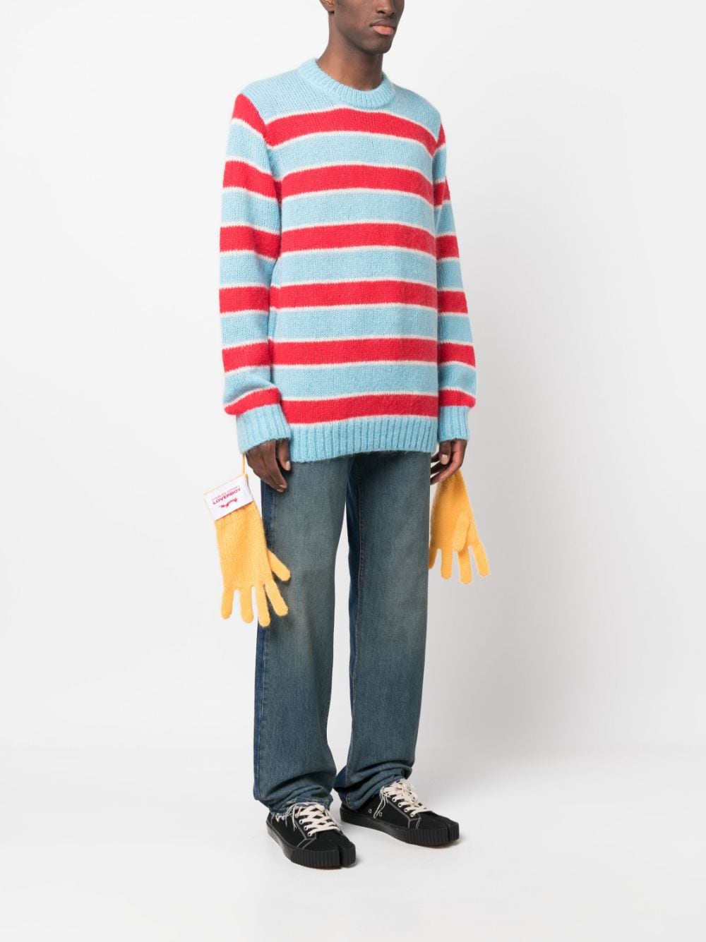CHARLES JEFFREY LOVERBOY PRE Red Sweater for Men - Fashion Knitwear for Casual Wear & Street Style Outfits